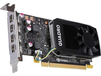 Picture of NVIDIA Quadro P1000, 4GB, 4 mDP to DP adapter